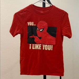 Marvel Red Spider-Man 'I Like You!' Short Sleeve Tee